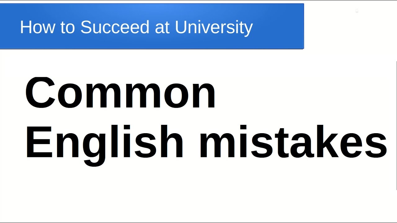 Common English mistakes thumbnail